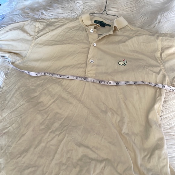 Amen corner 60'S TWO-PLY DOUBE MERCERIZED light yellow masters golf shirt S - Picture 13 of 16